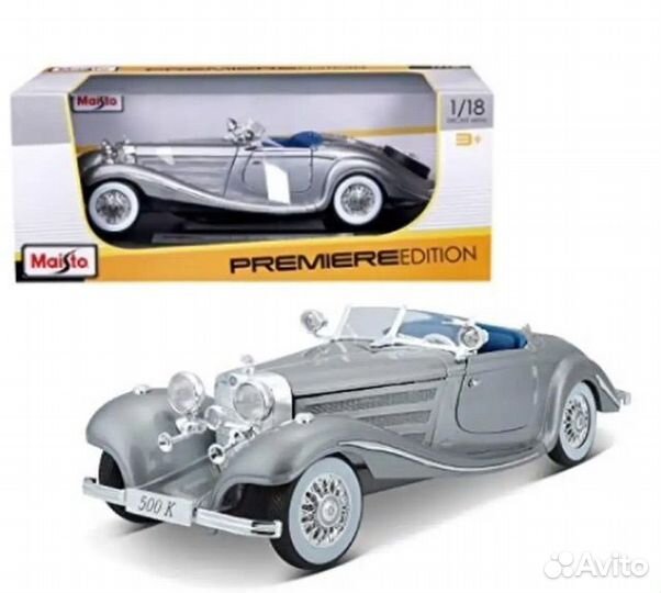 Модель Maisto 1:18 Mercedes 500K