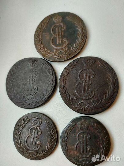 Сибирская 10 копеек 1769 км Сибирь 10 копеек 1774