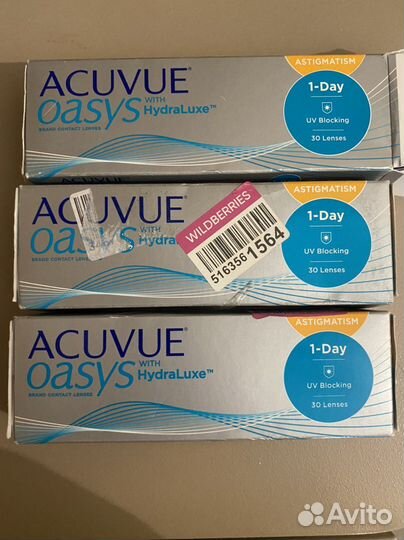 Линзы контактные acuvue oasys 1 day