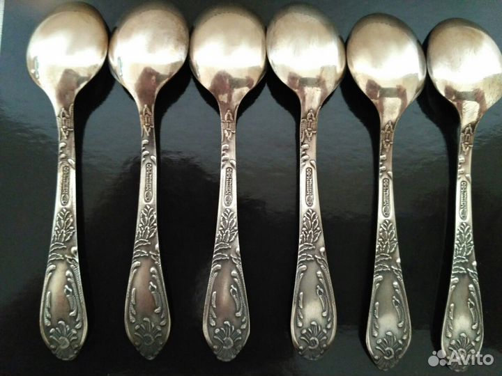 Ложки кофейные мельхиоровые 6 шт
