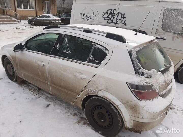 Рейлинги на крышу Опель Астра Н, апс серые