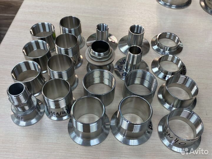 Переходы Кламп 1,5 2 4 Резьба 1/2 3/4 1 DN 32 40