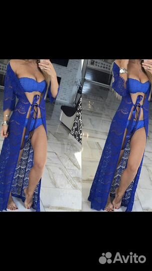 Халат кружево новый S