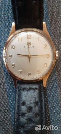 Мужские золотые часы tissot, bentima star 21
