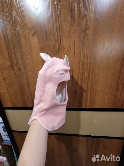 Шапка шлем для девочки