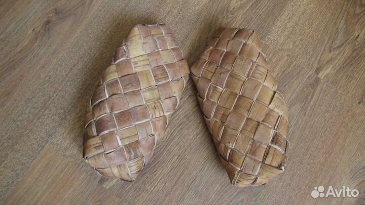 Лапти из березового лыка, Винтаж 1970-е