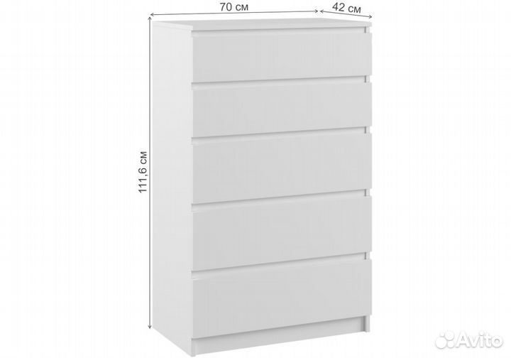 Мебель для спальни Мадера К 700 лдсп белый эггер