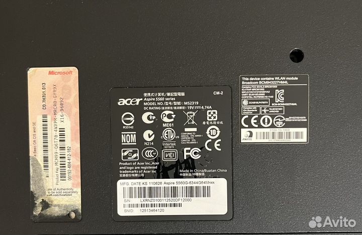 Acer aspire 5560G
