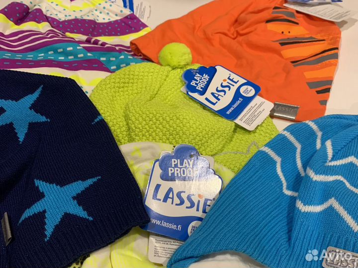 Шапки Lassie весна демисезон Лесси новые Финские