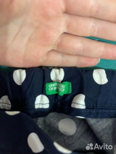 Юбка для девочки в горошек benetton 146