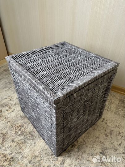 Плетеная корзина на каркасе как из IKEA