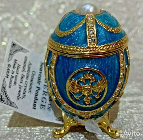 Императорское Яйцо Фаберже с жемчугом и Орлом