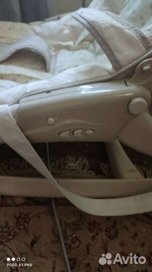 Шезлонг детский с вибрацией jetem