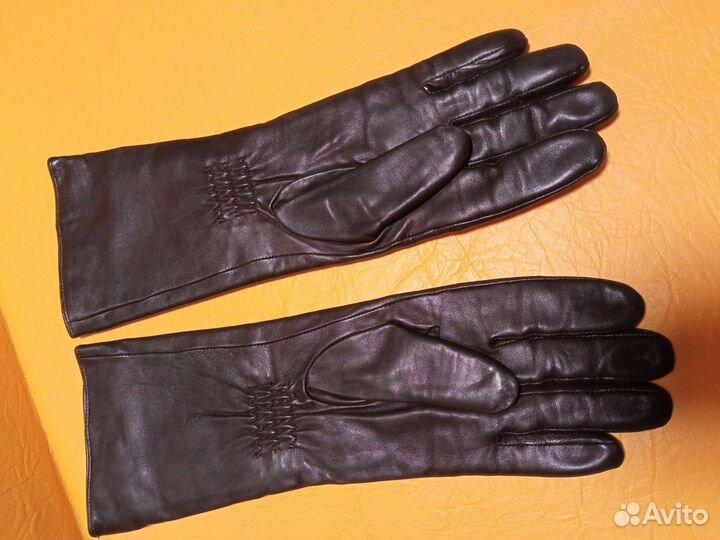 Перчатки новые кожаные удлинённые