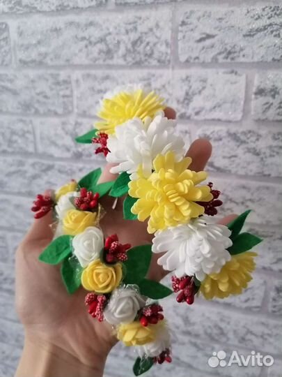 Ободок для волос ручной работы, для девочек