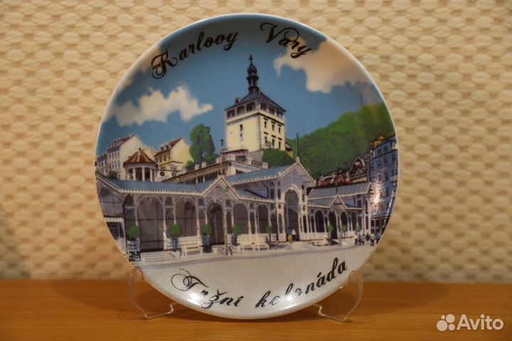 Тарелка из Чехии Карловы Вары диаметр 15 см