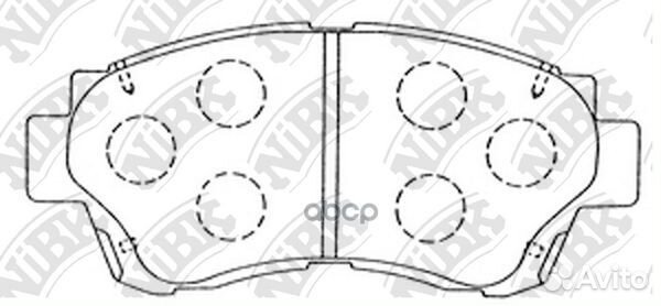 Колодки тормозные дисковые перед PN1228 NiBK