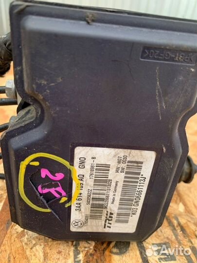 Блок abs Volkswagen Passat B7 2011-2015