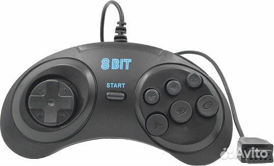 Джойстик 8bit Controller (форма Sega) 9р Red узкий