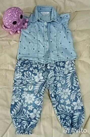 Вещи пакетом на девочку 74 80