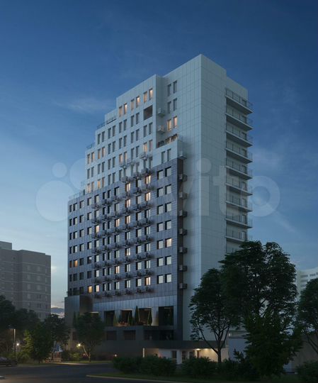 2-к. квартира, 66,5 м², 15/16 эт.