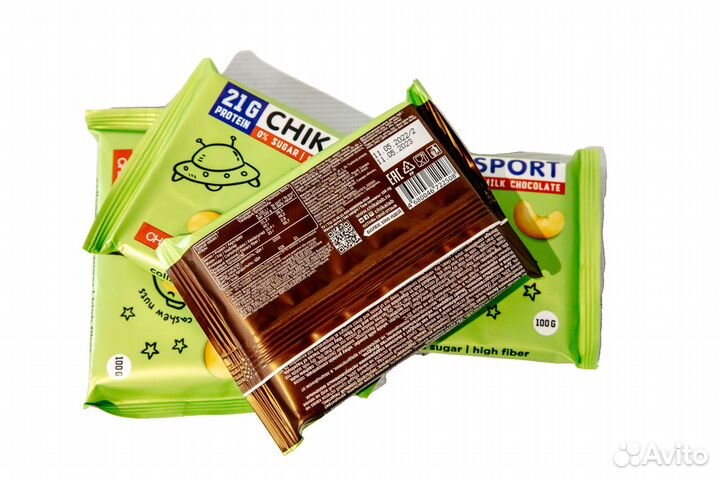 Шоколад молочный с кешью Bombbar chikalab 4 шт по