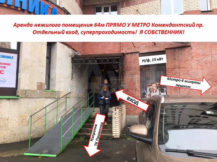 Прямо у Метро-пункт выдачи,зоо,салон, магазин,мед