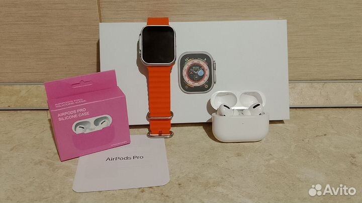 Apple watch ultra+Airpods pro+чехол