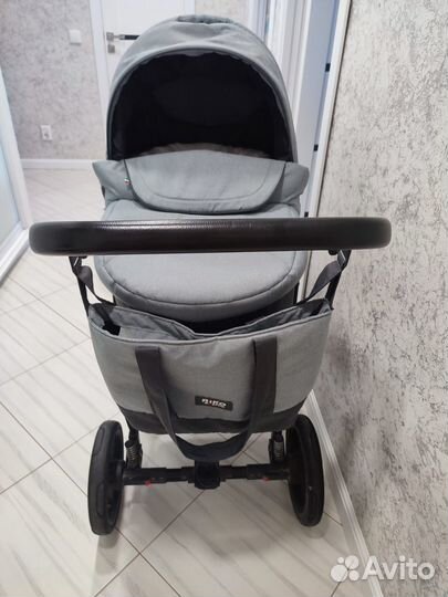 Коляска 2 в 1 Riko Basic Bella, Cерый - Графит