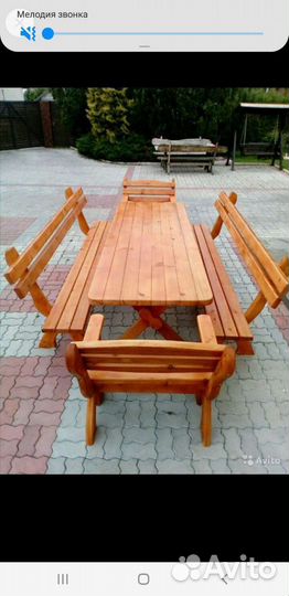 Садовая мебель из дерева