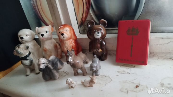 Фарфор фигурки собаки лфз и ки-ий з. СССР. Обмен
