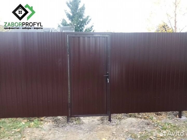 Ворота из профнастила / Заборы из профнастила