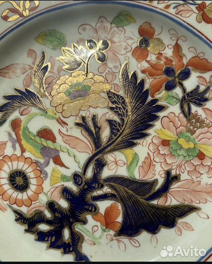 Антикварная тарелка из Англии, Derby 200 лет