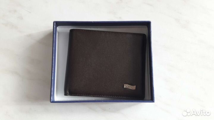 Новый кожаный кошелек мужской