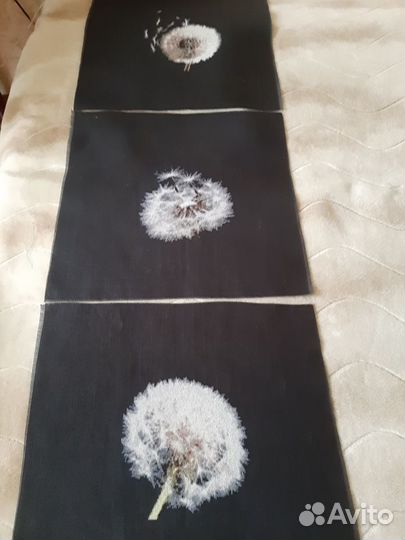 Вышивка Триптих Одуванчики