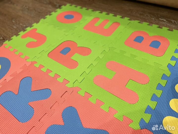 Детский развивающий коврик пазл 120 х 180