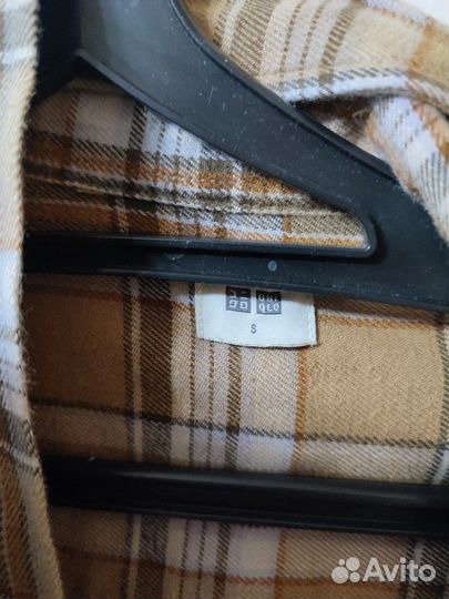 Фланелевое платье-рубашка Uniqlo