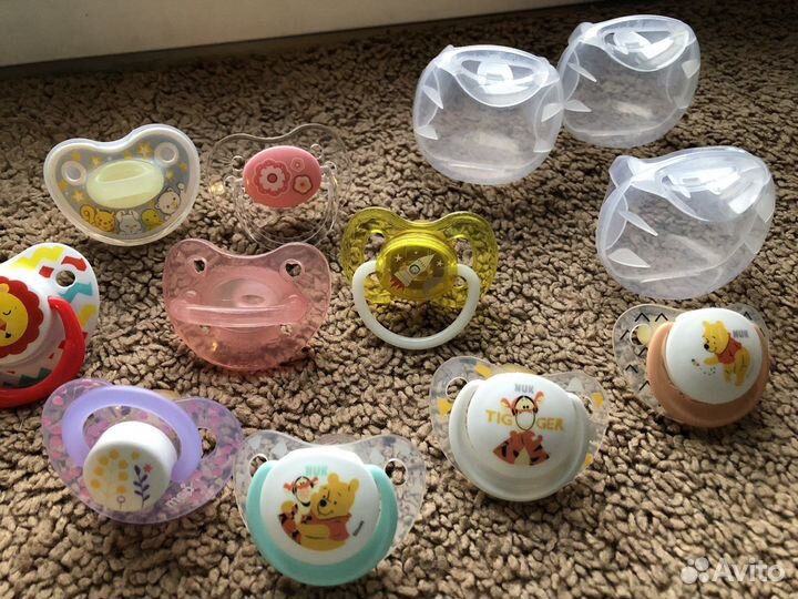 Соски avent 0-6 6-18 chicco nuk bibs цепочки