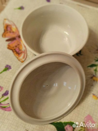 Гжель оригинал. Шкатулка конфетница двуглавый орел