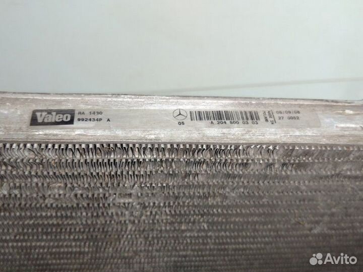 Радиатор двс Mercedes-Benz C-Class W204 2008