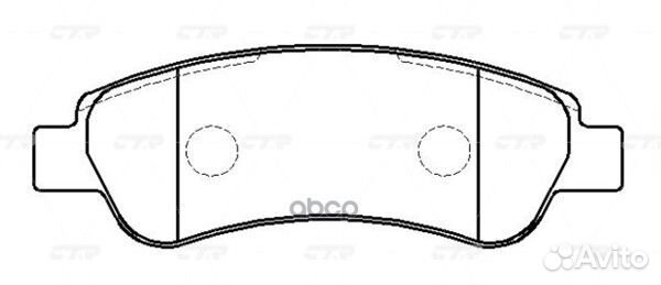 GK0907 колодки дисковые задние Citroen Jumper