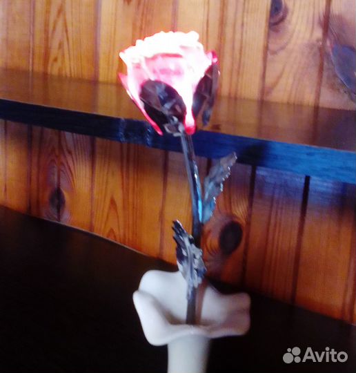 Светильник ночник роза