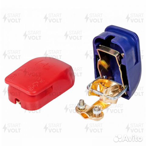 Клеммы акб в комплекте латунь, быстросъём., прижим