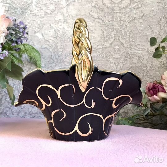 Ваза-корзинка Hubert Bequet, винтаж, Бельгия