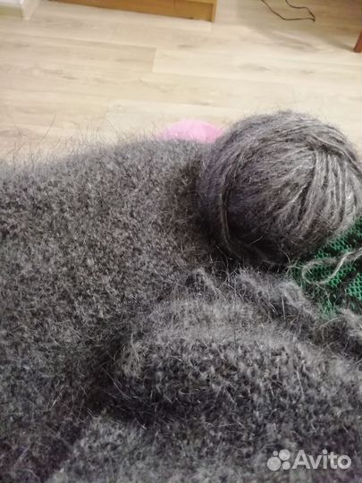 Пряжа толстая из козьего пуха