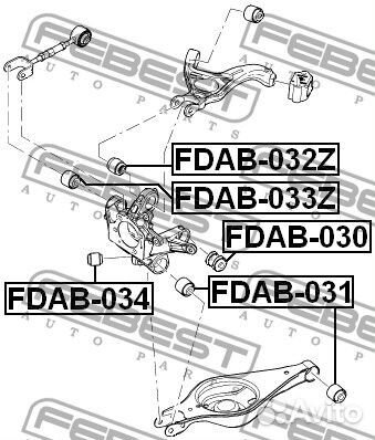 Сайлентблок задней цапфы