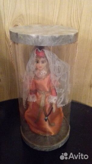 Кукла в народном костюме винтаж СССР