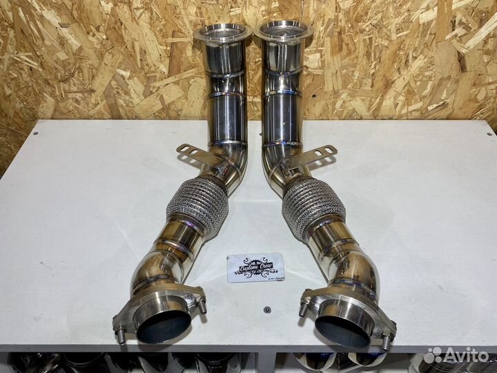 Даунпайп (Downpipe) N63 76мм для BMW 4.4biturbo