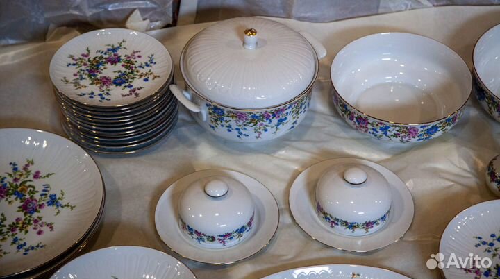 Немецкий (гдр) набор столовой посуды (сервиз)