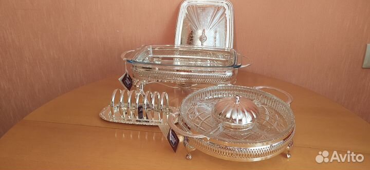 Посуда из серебра для сервировки основных блюд